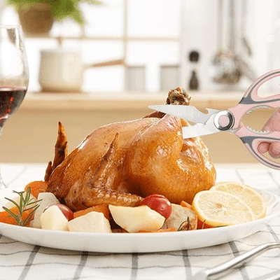 Ciseaux de cuisine - KitchenScissors™ - Rose - Cuisine Précise