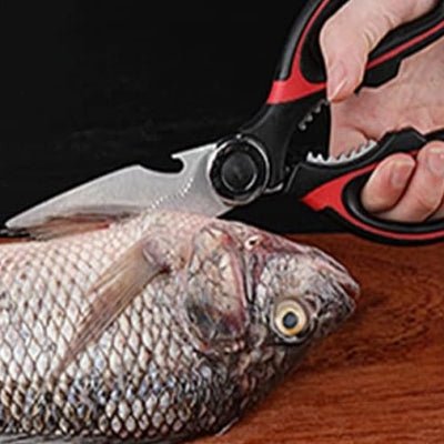 Ciseaux de cuisine - KitchenScissors™ - Rouge - Cuisine Précise