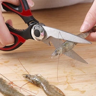 Ciseaux de cuisine - KitchenScissors™ - Rouge - Cuisine Précise