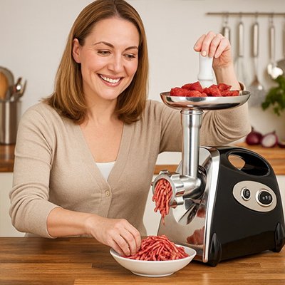 Hachoir à viande simple et sécuritaire