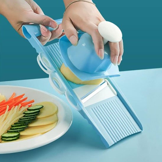 Mandoline cuisine polyvalente patate sécuritaire