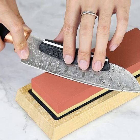 Pierre à aiguiser en toute sécurité