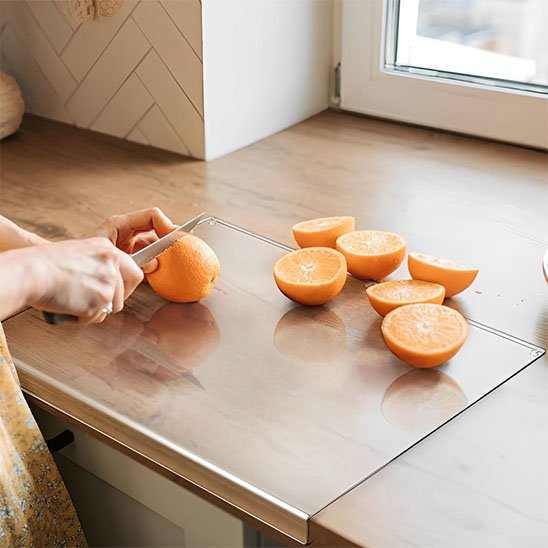 Planche a decouper polyvalente oranges