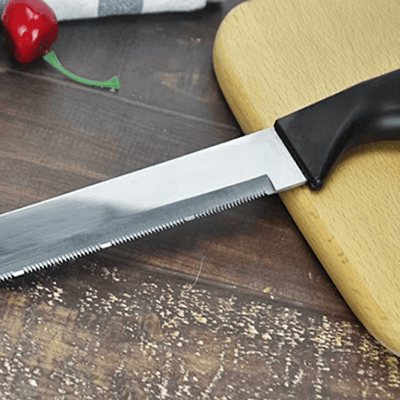 Scie couteau - BreadSawKnife™ - Noir - Cuisine Précise