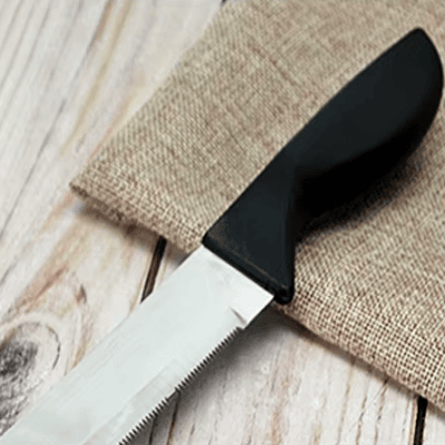 Scie couteau - BreadSawKnife™ - Noir - Cuisine Précise